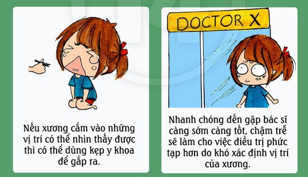 Cách xử lý khi bị hóc xương cá