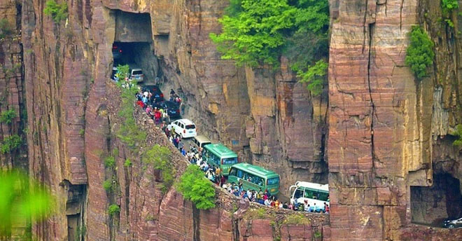 Guoliang đã trở thành một địa điểm du lịch nhộn nhịp